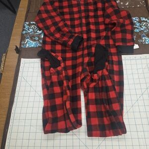 Cozy Red and Black Kids Pajama Set